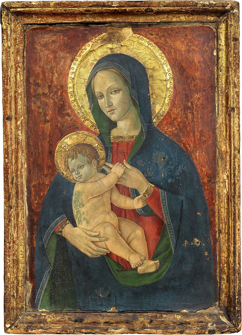 Ignoto del XIX Secolo - Madonna Col Bambino