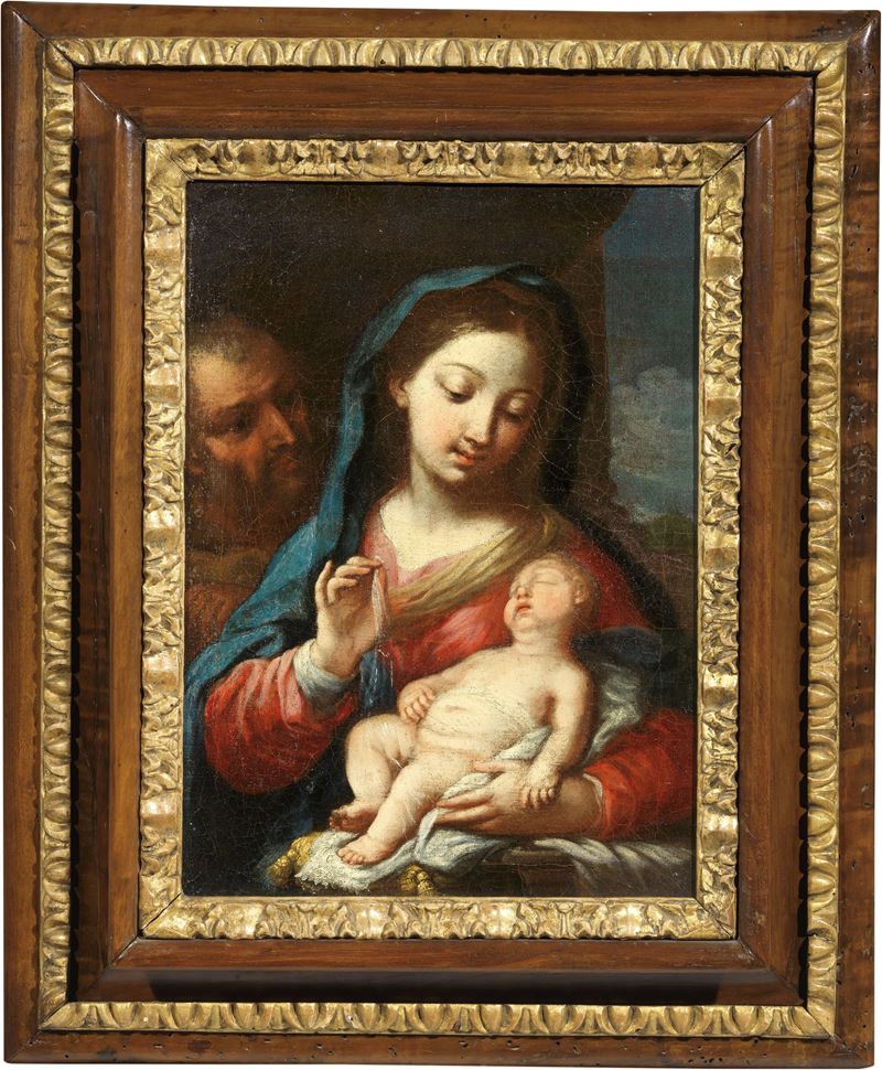 Scuola Romana del XVII Secolo - Sacra Famiglia