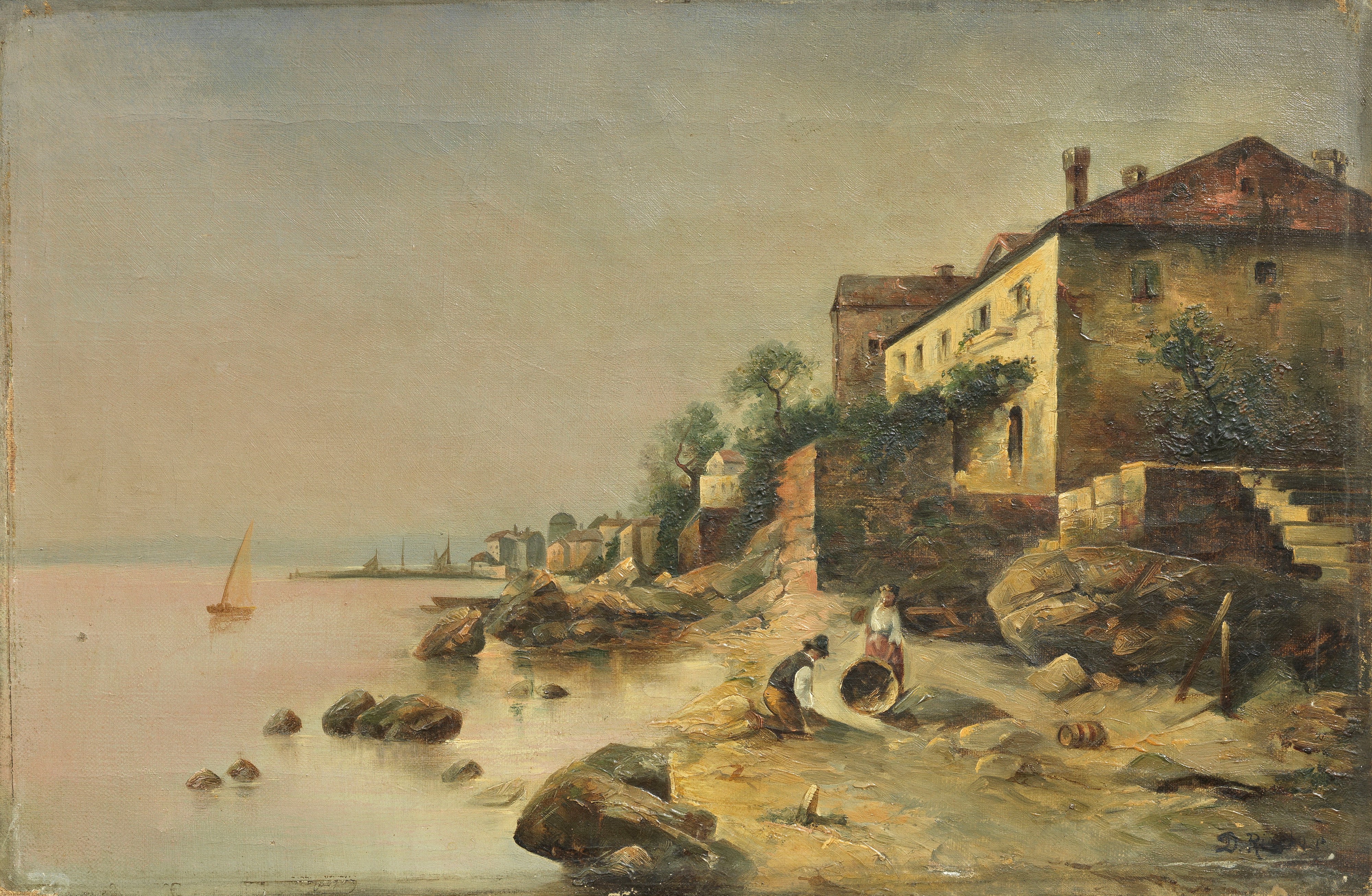 Scuola Romana del XVII Secolo - Sacra Famiglia