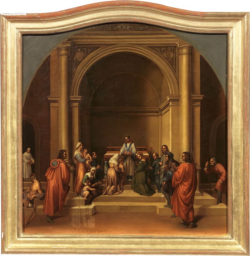 Francesco Pistolesi - Devozione dei Fiorentini alle Reliquie di San Filippo