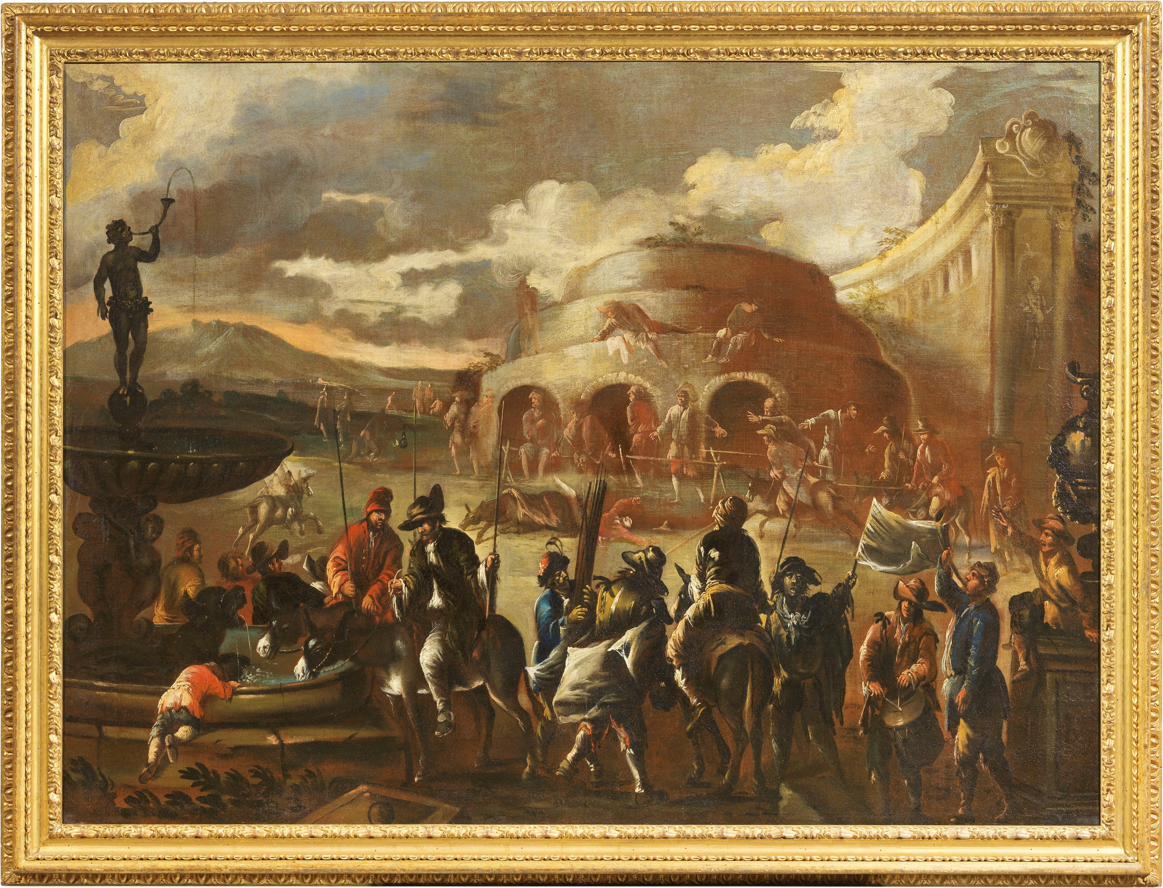 Matteo Ghidoni, Detto Matteo De' Pitocchi - «palio dei Muli: la Partenza» e «palio dei Muli: la C...