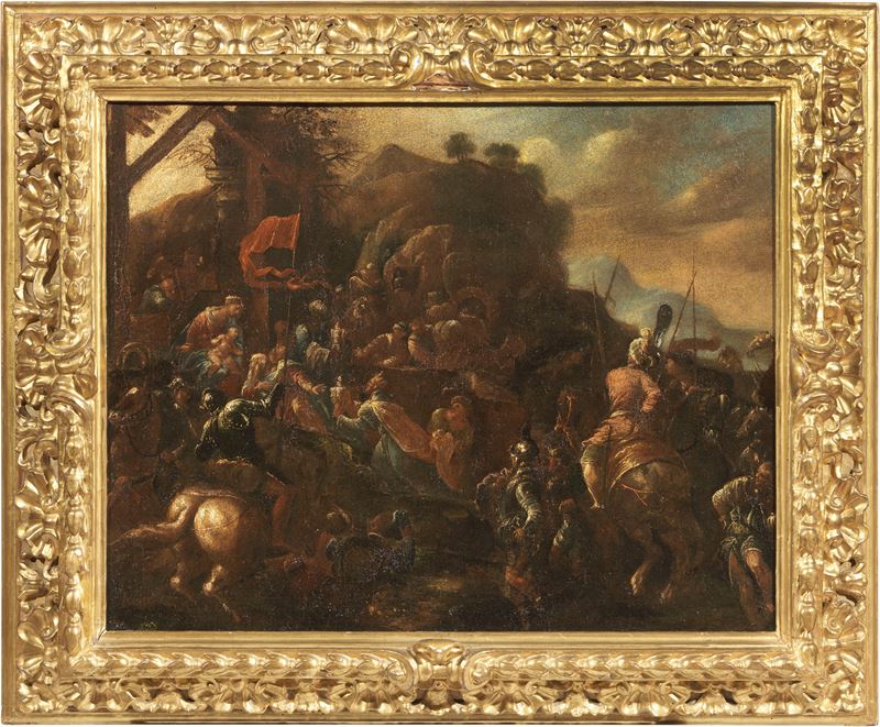 Scuola Veneta Fine XVI Secolo - Adorazione dei Magi
