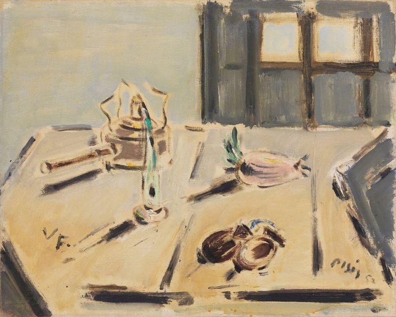 Filippo De Pisis - Natura Morta con Spiritiera