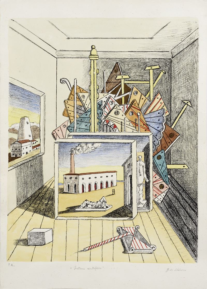 Giorgio De Chirico - Interno Metafisico