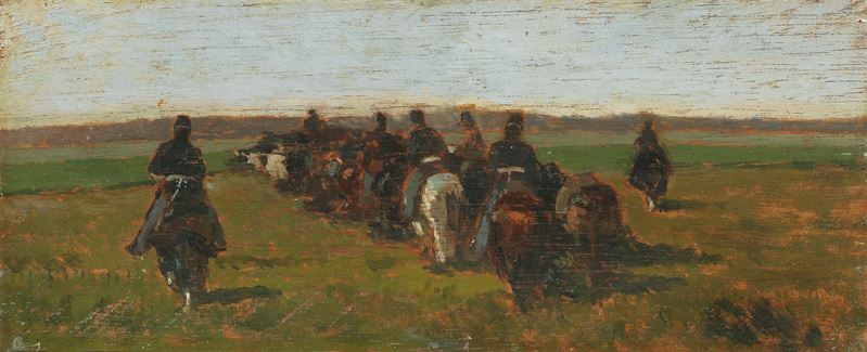 Giovanni Fattori - Cavalleria in Manovra