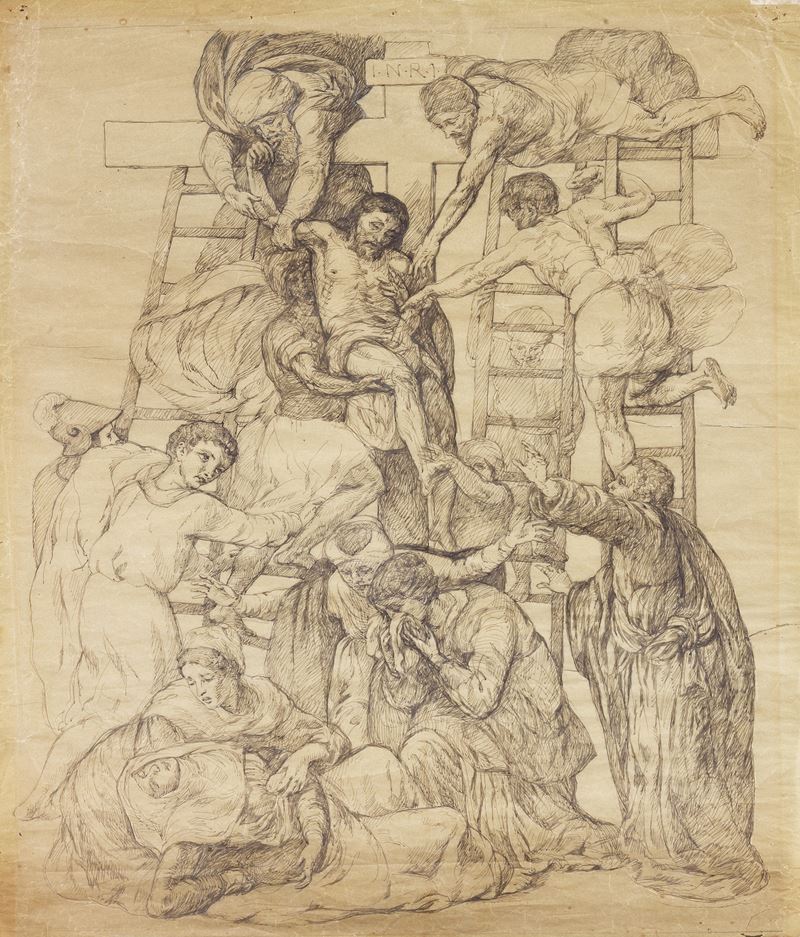 Ignoto del XIX Secolo - Studio per Deposizione della Croce