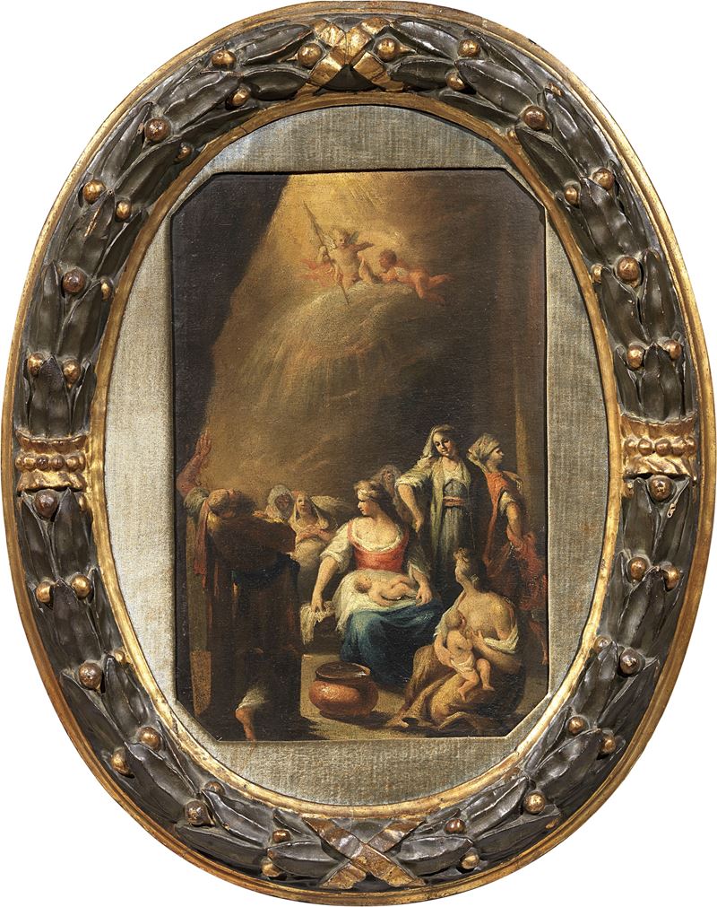 Scuola Emiliana Fine XVII Secolo - Natività della Vergine