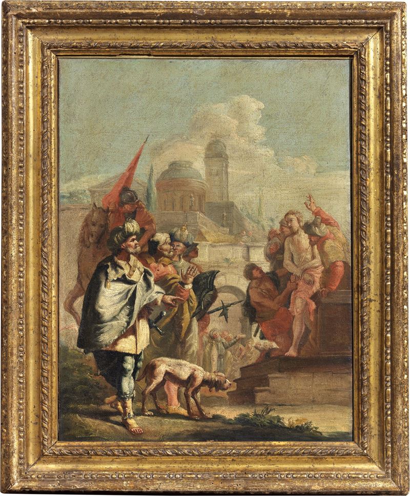Scuola Veneta del XVIII Secolo - Cristo Condotto al Giudizio