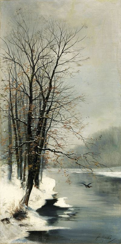 Paesaggio, olio su tela