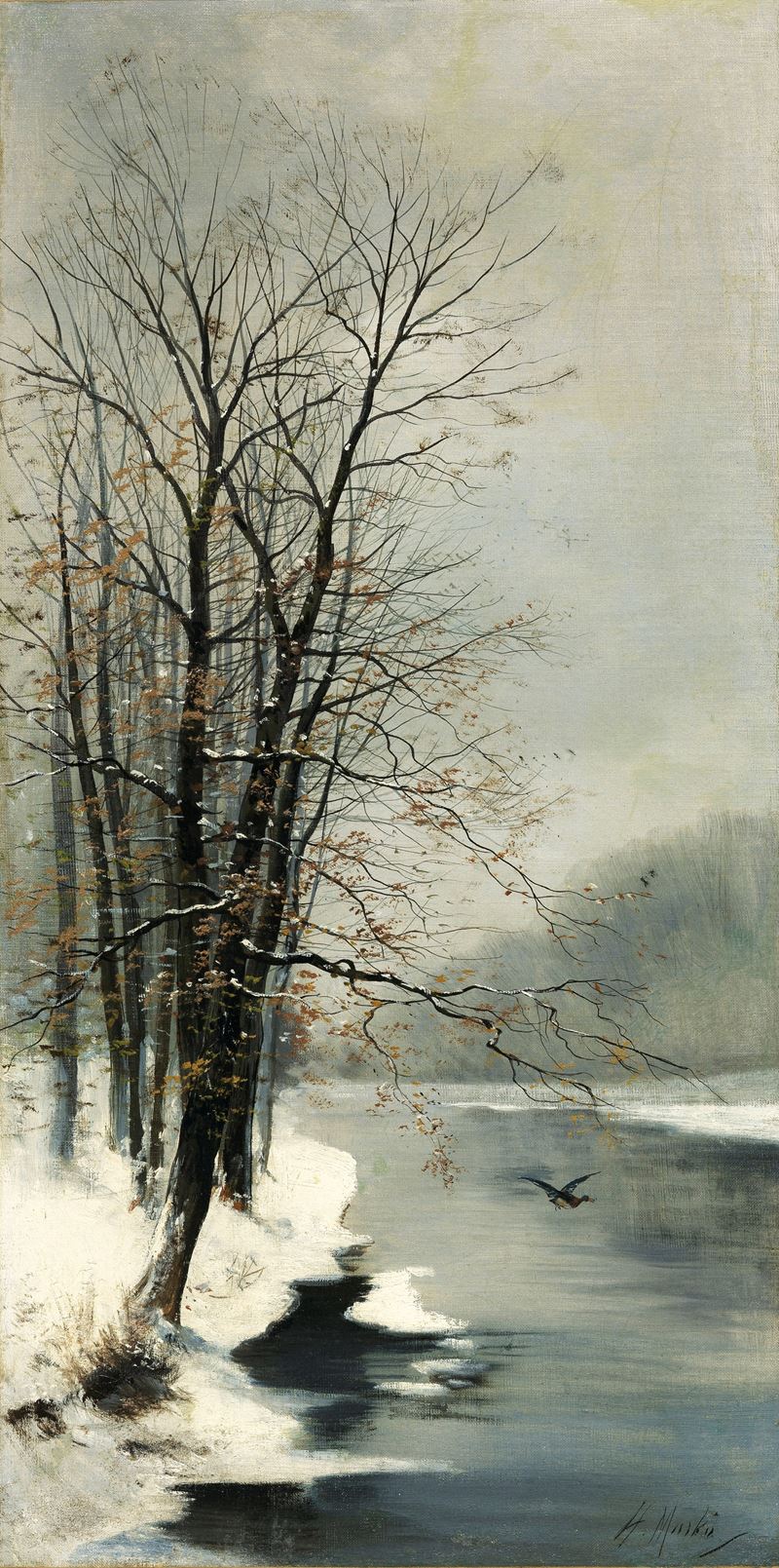 Henry Markò - Paesaggio, olio su tela
