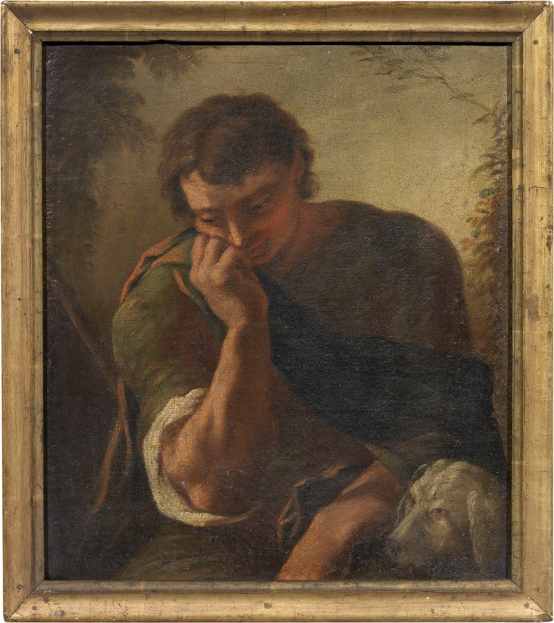 Uomo con cane (San Rocco?)