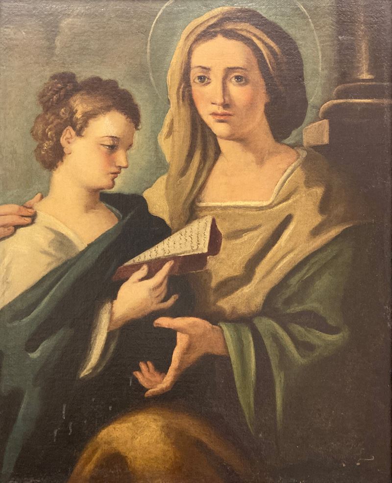 Scuola Italia Centrale del XVIII Secolo - Madonna con Sant'anna