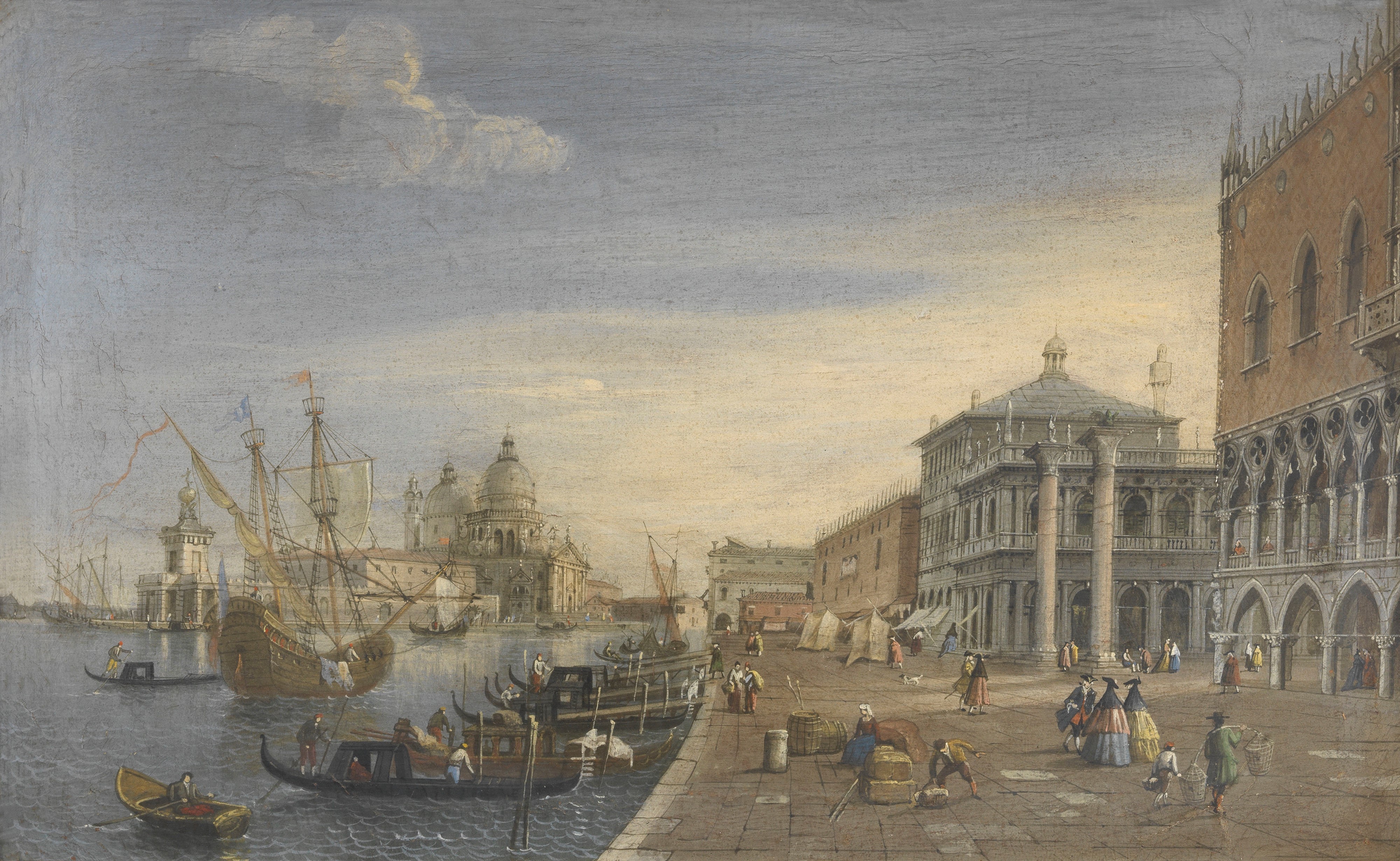 Ignoto del XIX Secolo - «ponte di Rialto a Venezia» e «riva degli Schiavoni a Venezia»