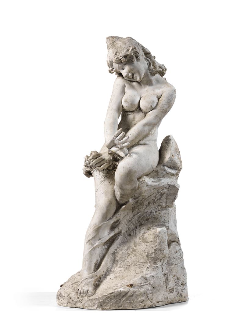 Ignoto Scultore Fine XIX Secolo - Il Primo Amore