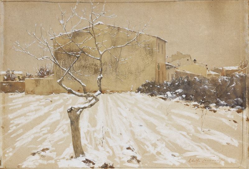 Adolfo Tommasi - Paesaggio Nevoso