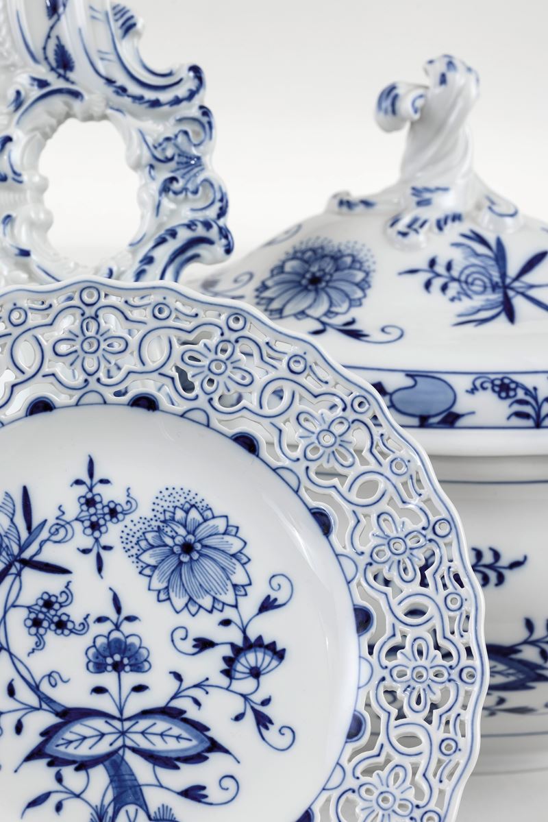 Servizio da Tavola in Porcellana Meissen "zwiebelmuster"