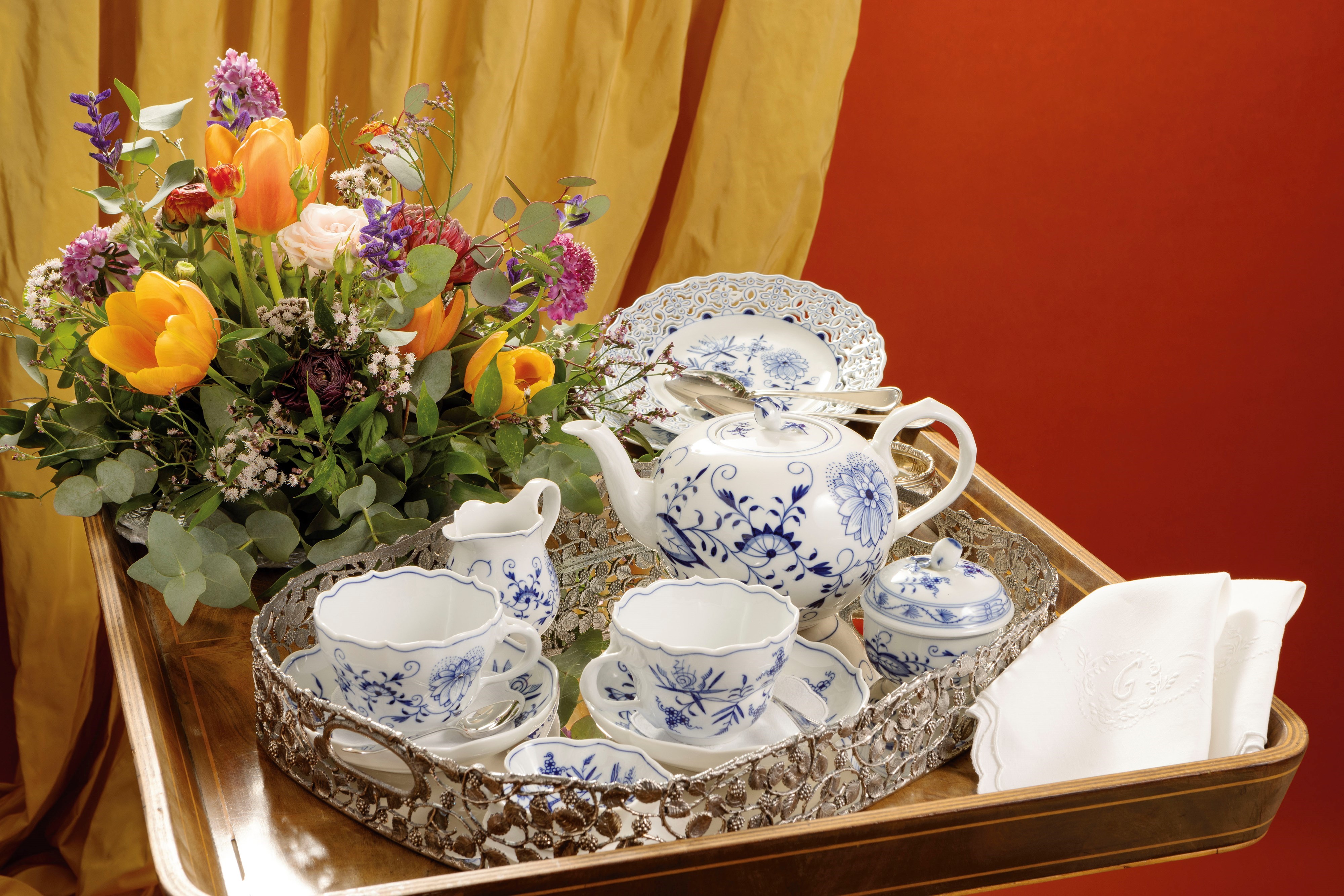Servizio da Tavola in Porcellana Meissen "zwiebelmuster"