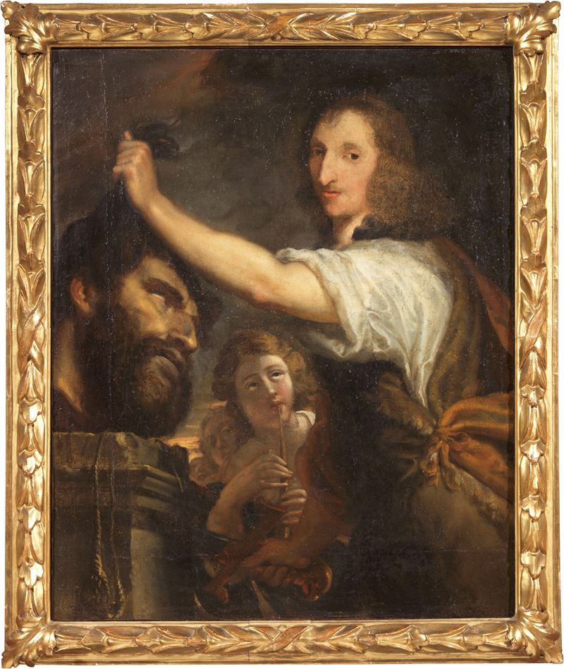 Ambito di Alessandro Magnasco Scuola Genovese del XVII Secolo - Davide e Golia