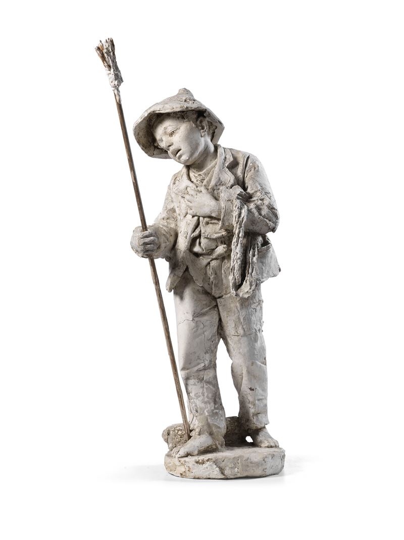 Ignoto Scultore Fine XIX Secolo - Lo Spazzacamino