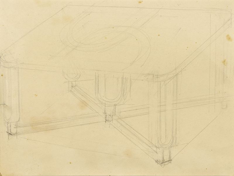 Fortunato Depero - Tavolo (studio Preliminare)
