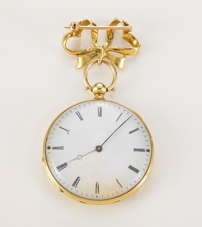 Antico Orologio da Tasca in Oro Giallo