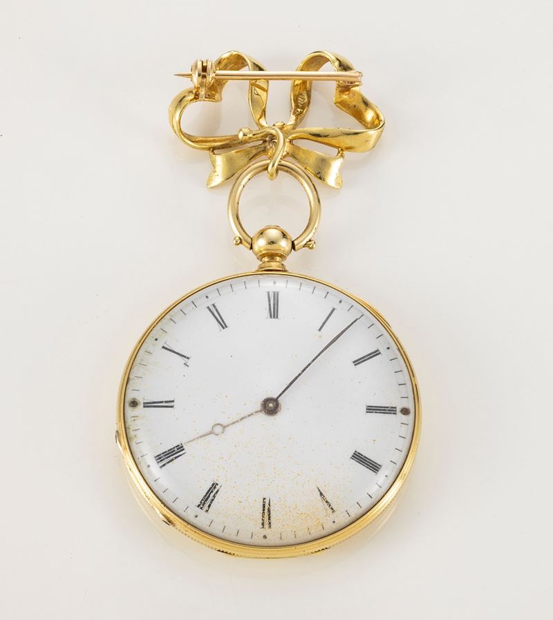 Antico Orologio da Tasca in Oro Giallo