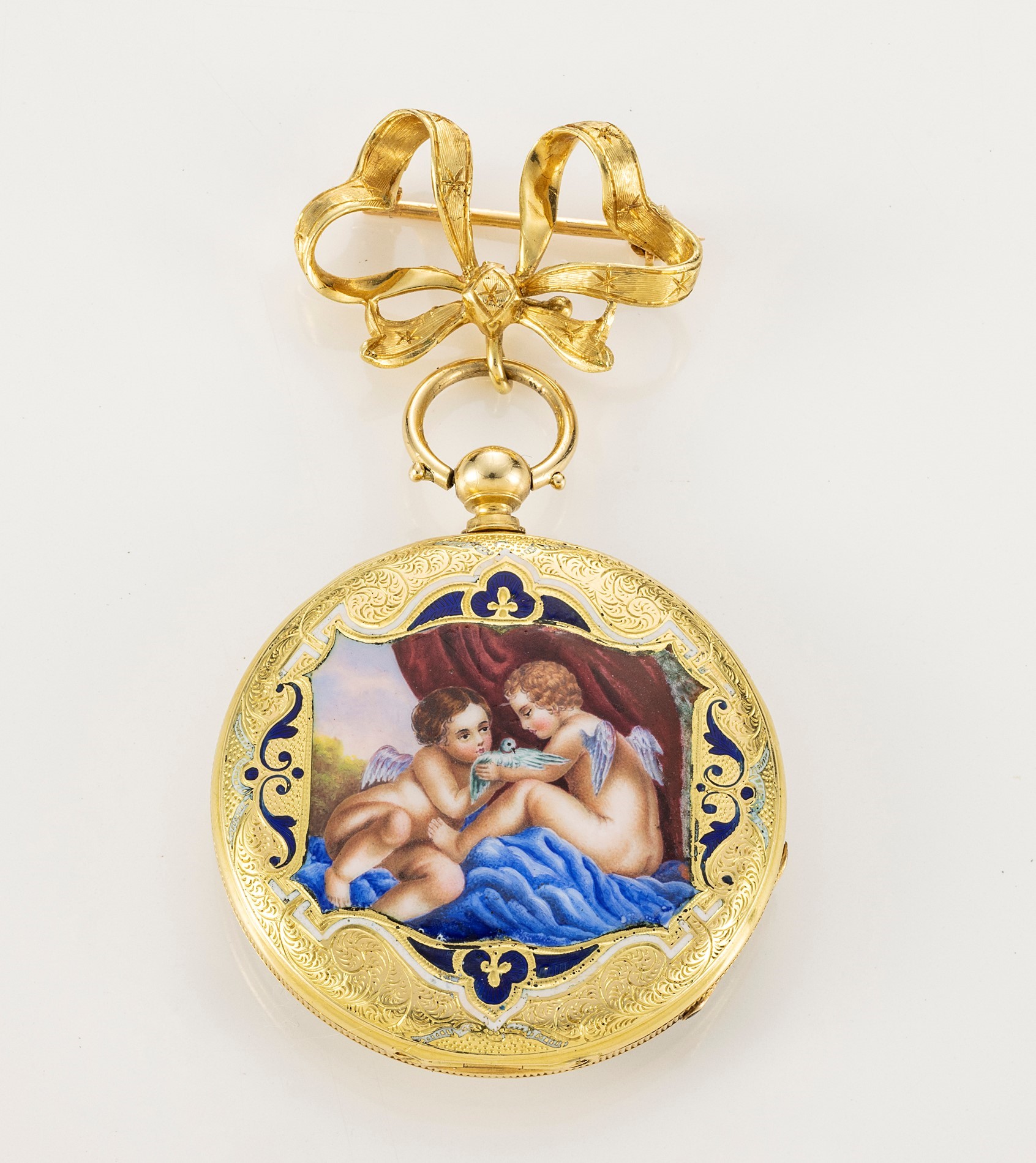 Antico Orologio da Tasca in Oro Giallo