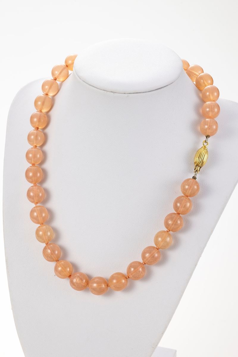 Collana in Quarzo Rosa