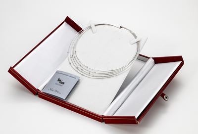 Collana Girocollo in Oro Bianco e Diamanti