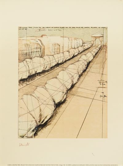 Wrapped Trees, Project For Avenue Des Champs Elysées And Rond Point
