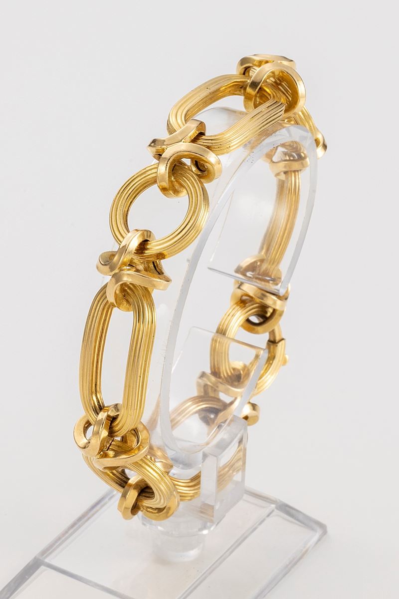 Bracciale a Maglie in Oro Giallo