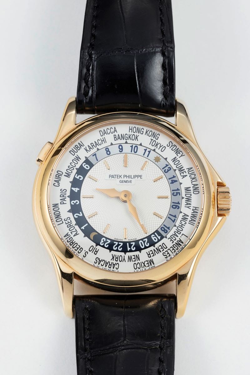 Patek Philippe Ora Universale Oro Rosa Orologio da Polso, Ref. 5110r-001, 2004