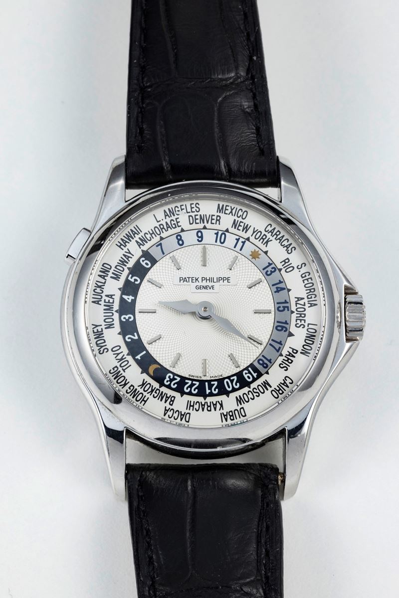 Patek Philippe Ora Universale Oro Bianco Orologio da Polso, Ref. 5110g-001, 2004