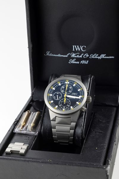 Iwc Doppelchronograph Orologio da Polso, Ref. 3715, Anni Duemila