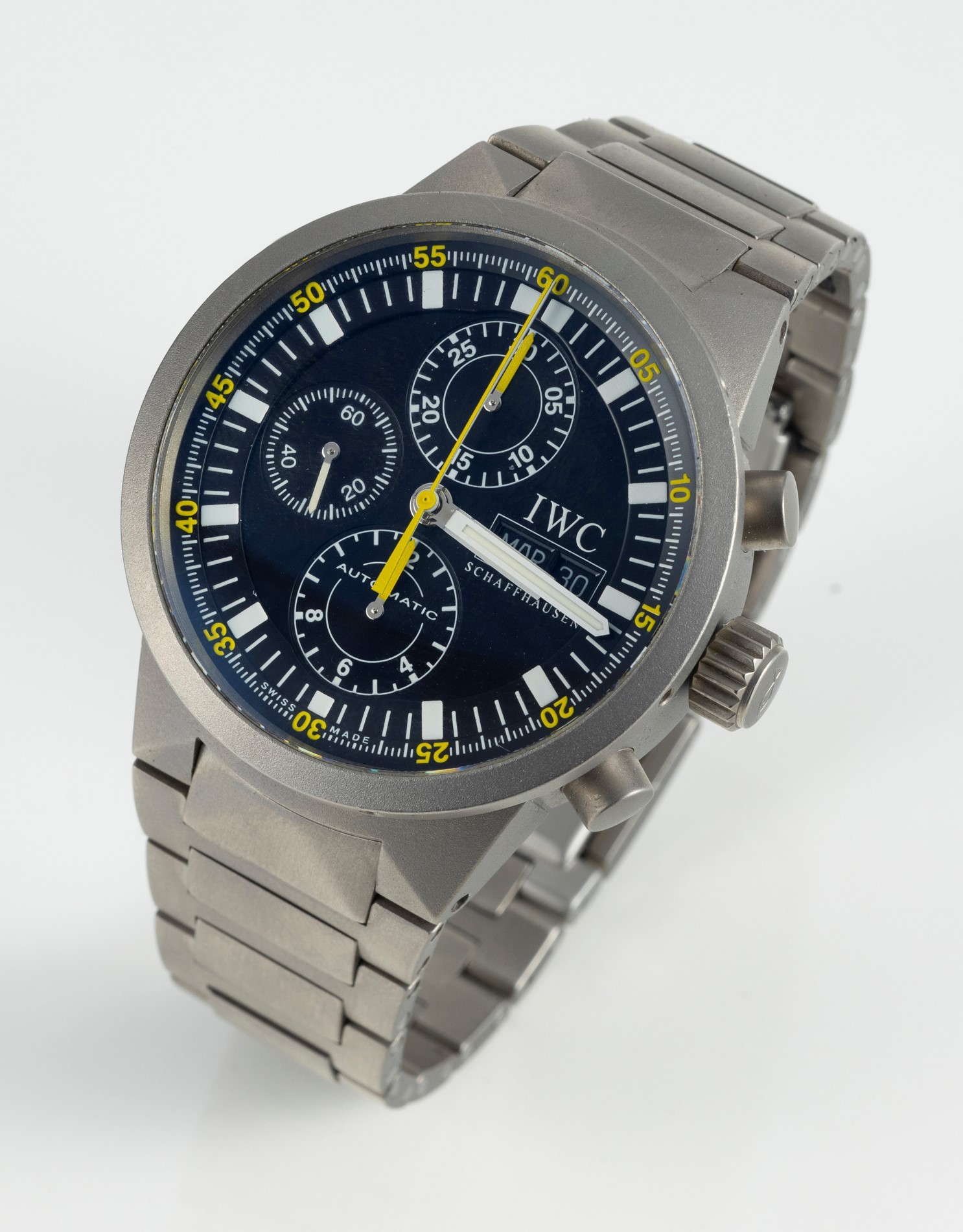 Iwc Doppelchronograph Orologio da Polso, Ref. 3715, Anni Duemila