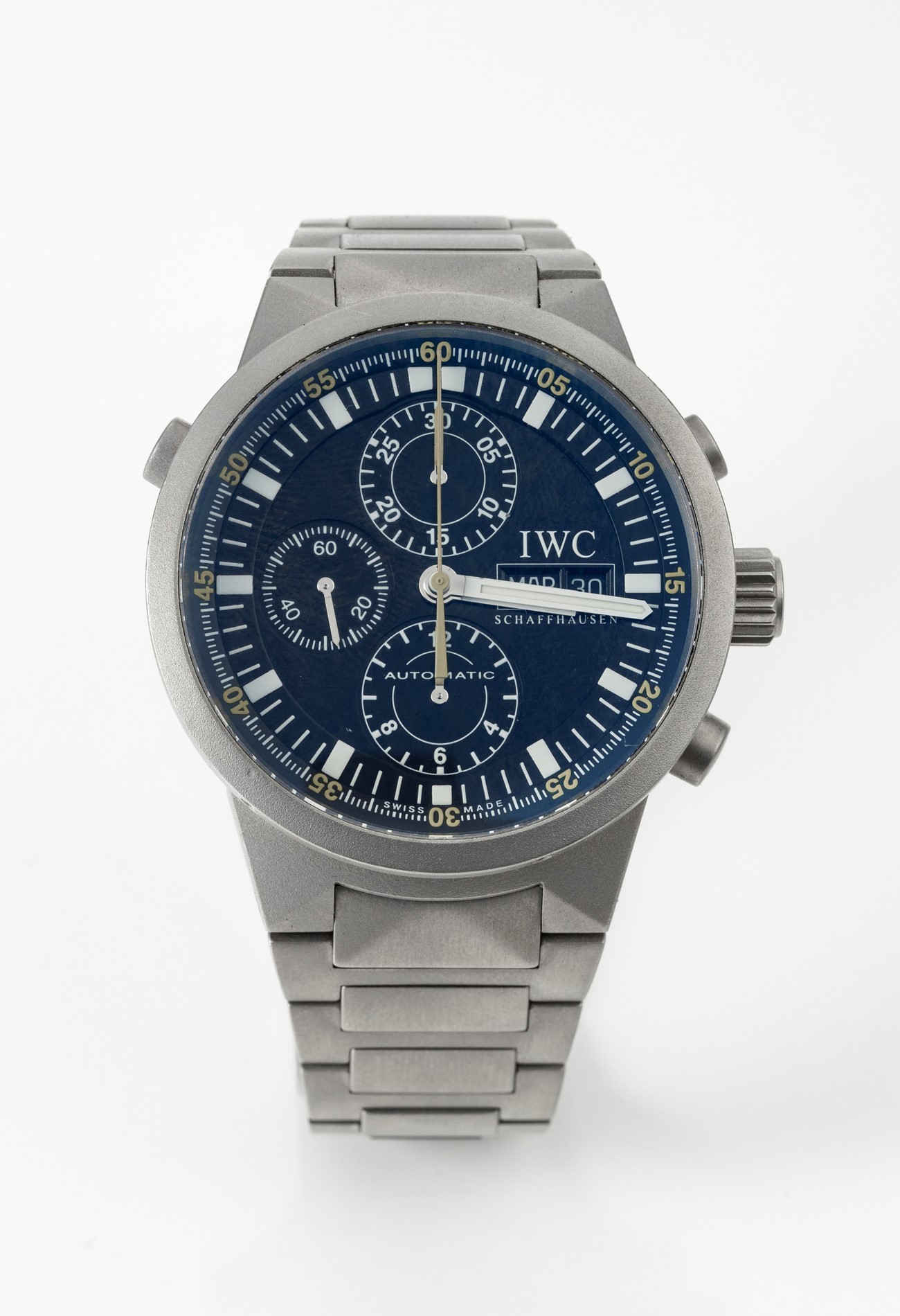 Iwc Doppelchronograph Orologio da Polso, Ref. 3715, Anni Duemila