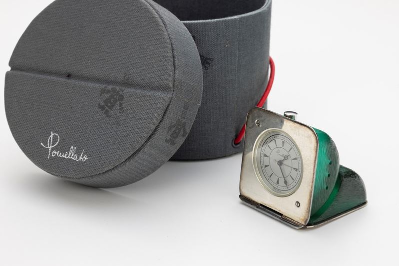 Pomellato Orologio da Tavolo in Argento Sterling e Resina Verde