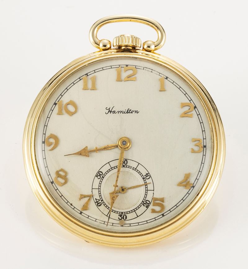 Hamilton Orologio da Tasca in Oro, Anni Quaranta