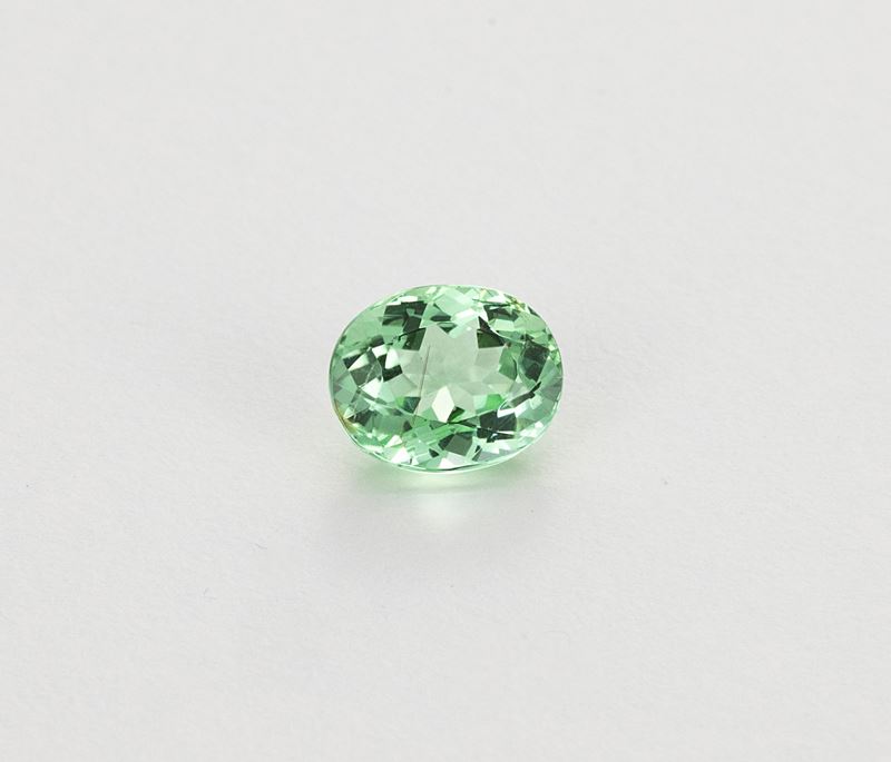 Tormalina "paraiba" Ovale Verde