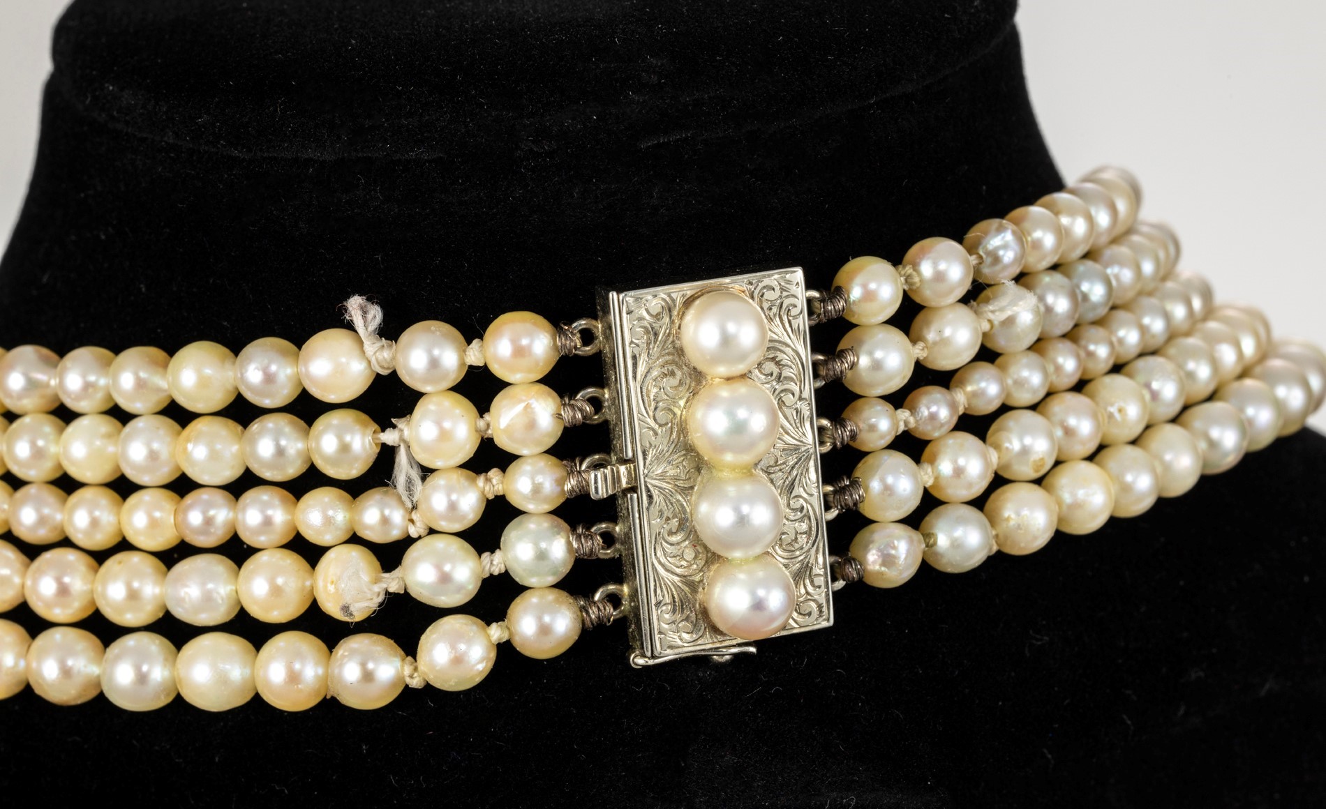 Collana di Perle Coltivate in Gradazione