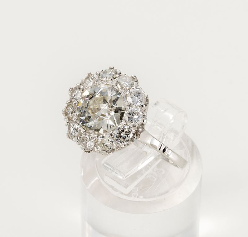 Anello in Oro Bianco e Diamanti