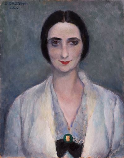 Ritratto di Ada Viterbo, olio su tavola