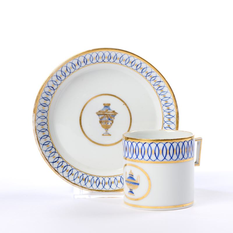 Ginori tazza con piatto in porcellana