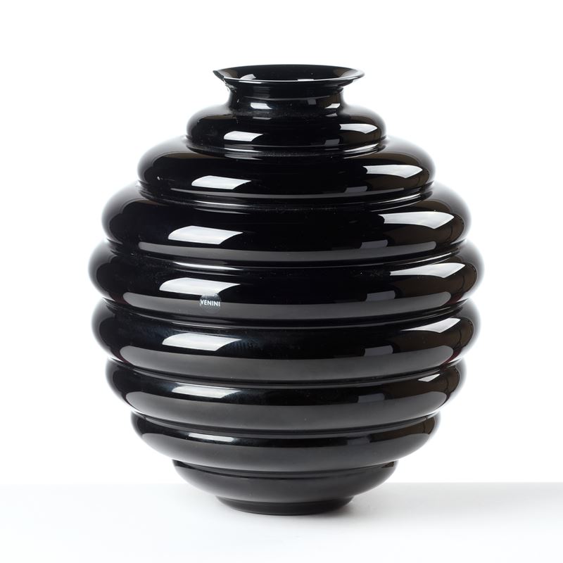 Venini Vaso in Vetro Soffiato Michelin