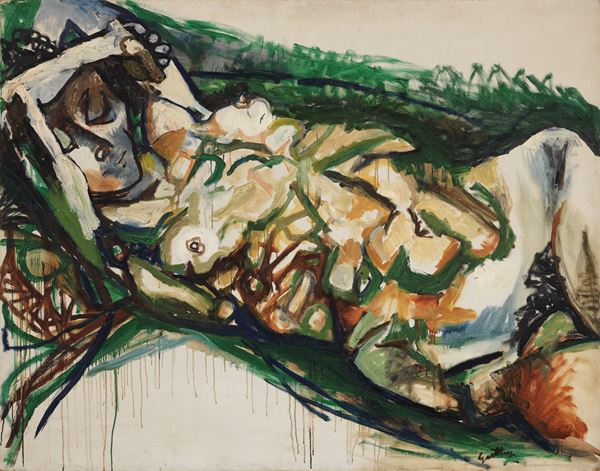 Renato Guttuso - Nudo sdraiato (Torso di donna sdraiata)