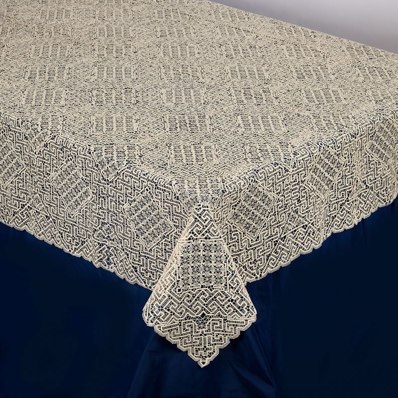 Preziosa tovaglia in lino écru