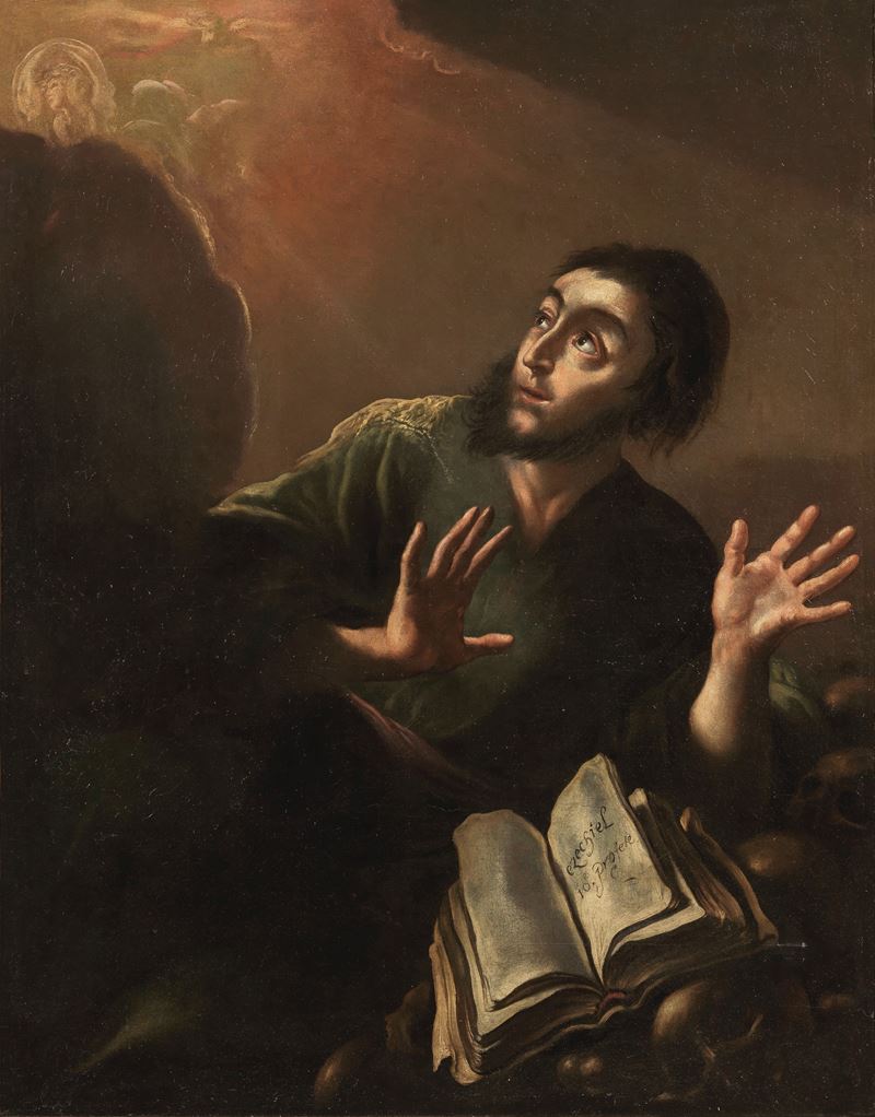Cerchia di Salvator Rosa del XVII Secolo - Profeta Ezechiele