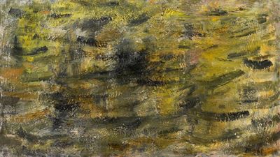 Paesaggio autunnale, olio su tela