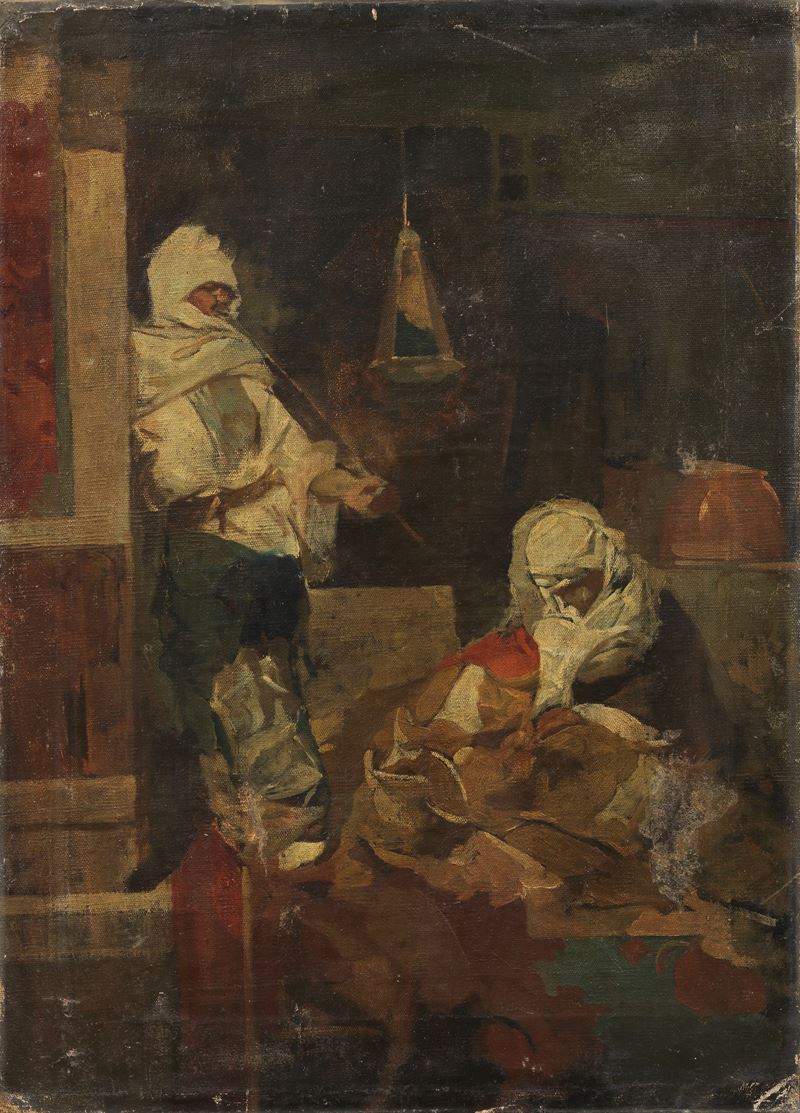 Domenico Morelli - Scena Araba