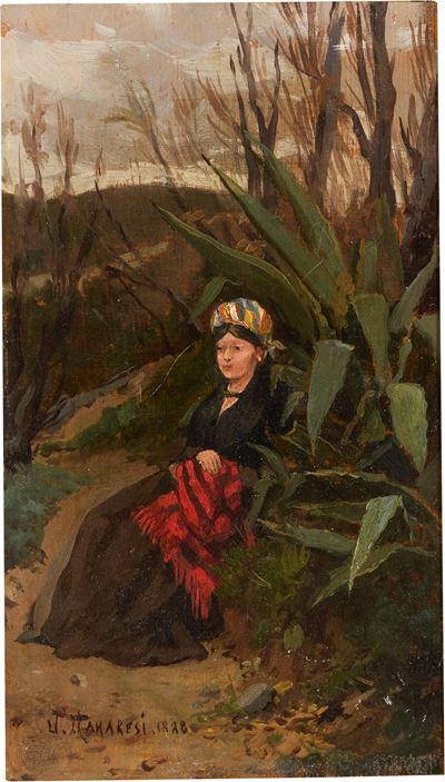 Ritratto della Moglie in Giardino
